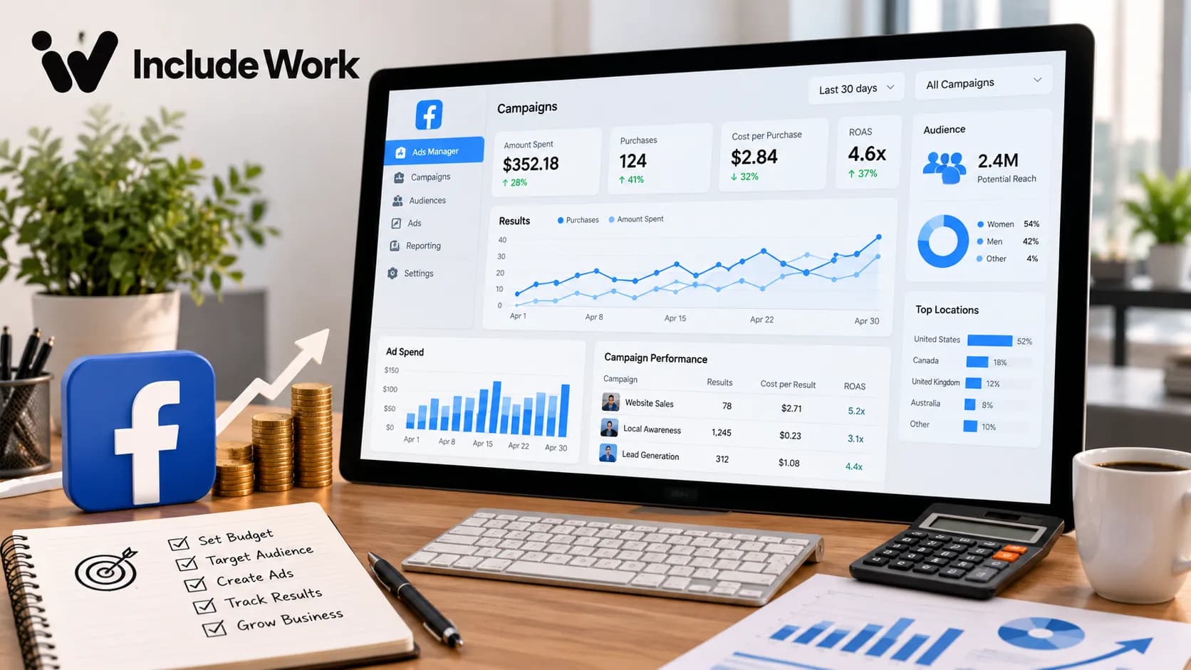 Facebook Ads for Small Business: Budget and Results