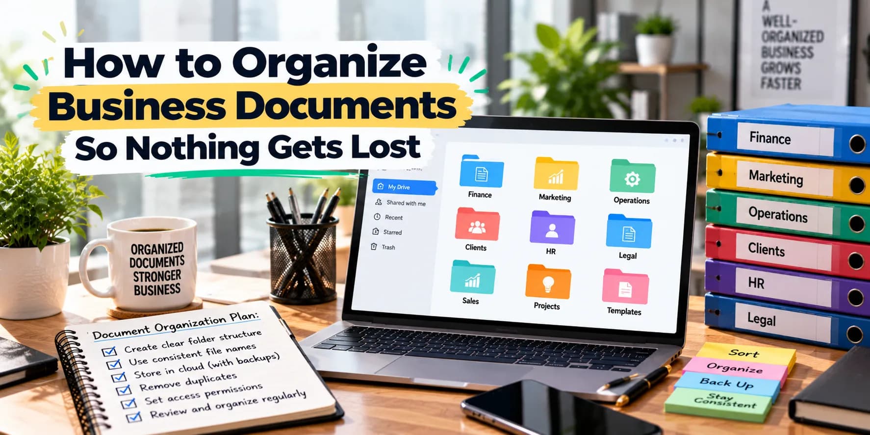 How to Organize Business Documents So Nothing Gets Lost