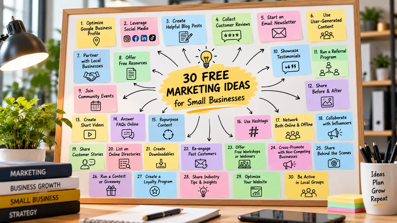 30 Free Marketing Ideas for Small Businesses