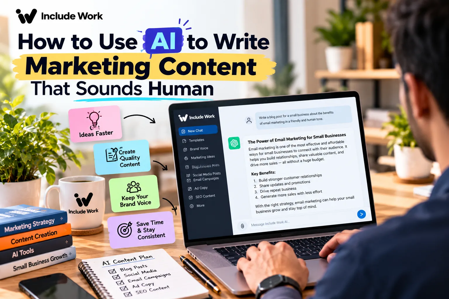How to Use AI to Write Marketing Content That Sounds Human