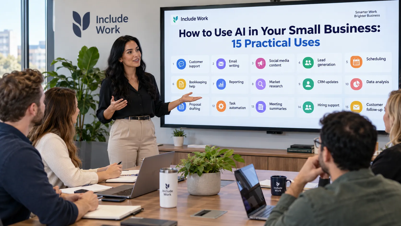 How to Use AI in Your Small Business: 15 Practical Uses