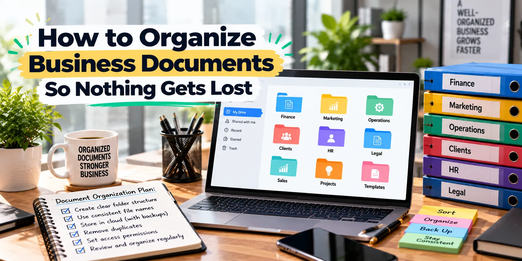 How to Organize Business Documents So Nothing Gets Lost